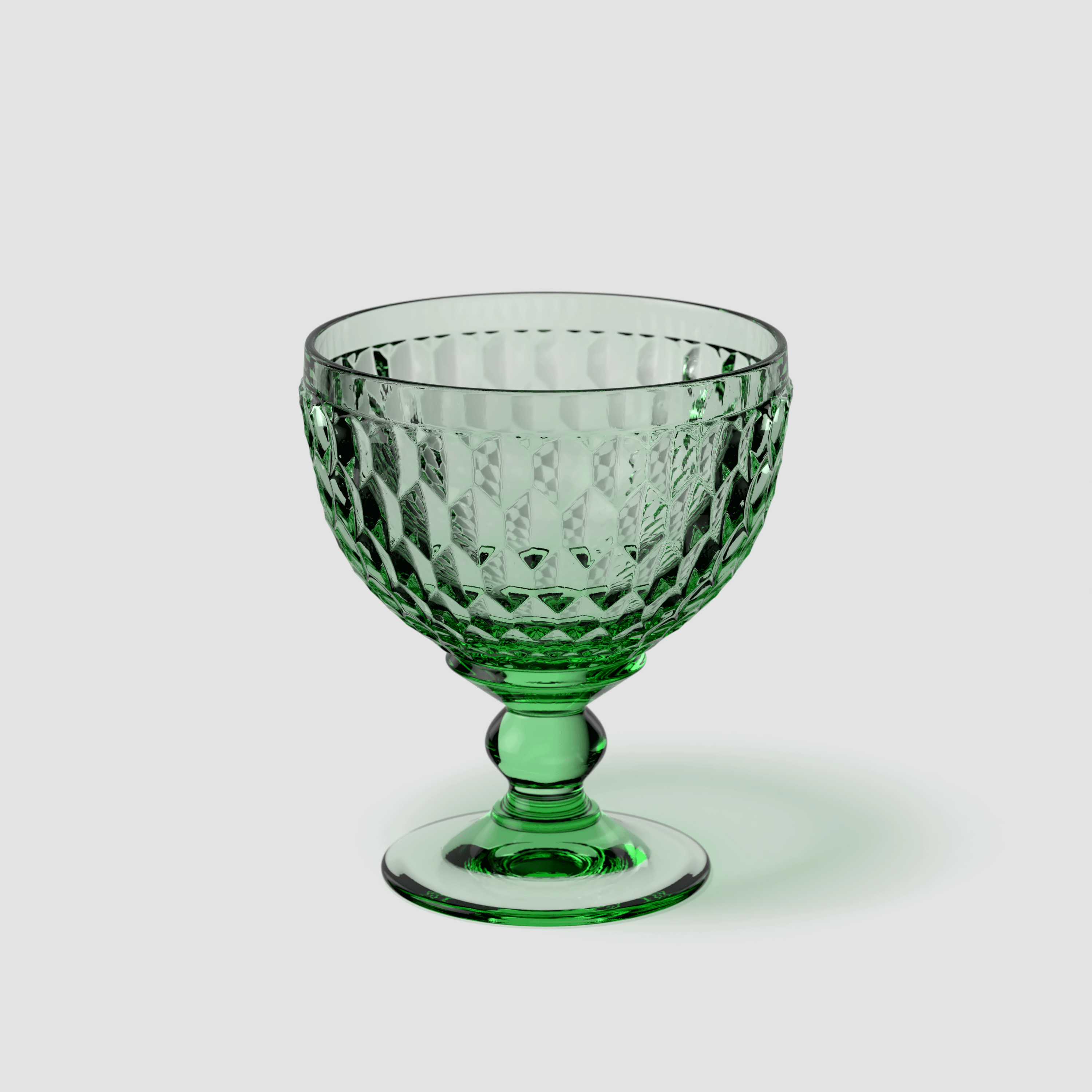 Boston Candy dish Green, 8.5 oz, crystal glass