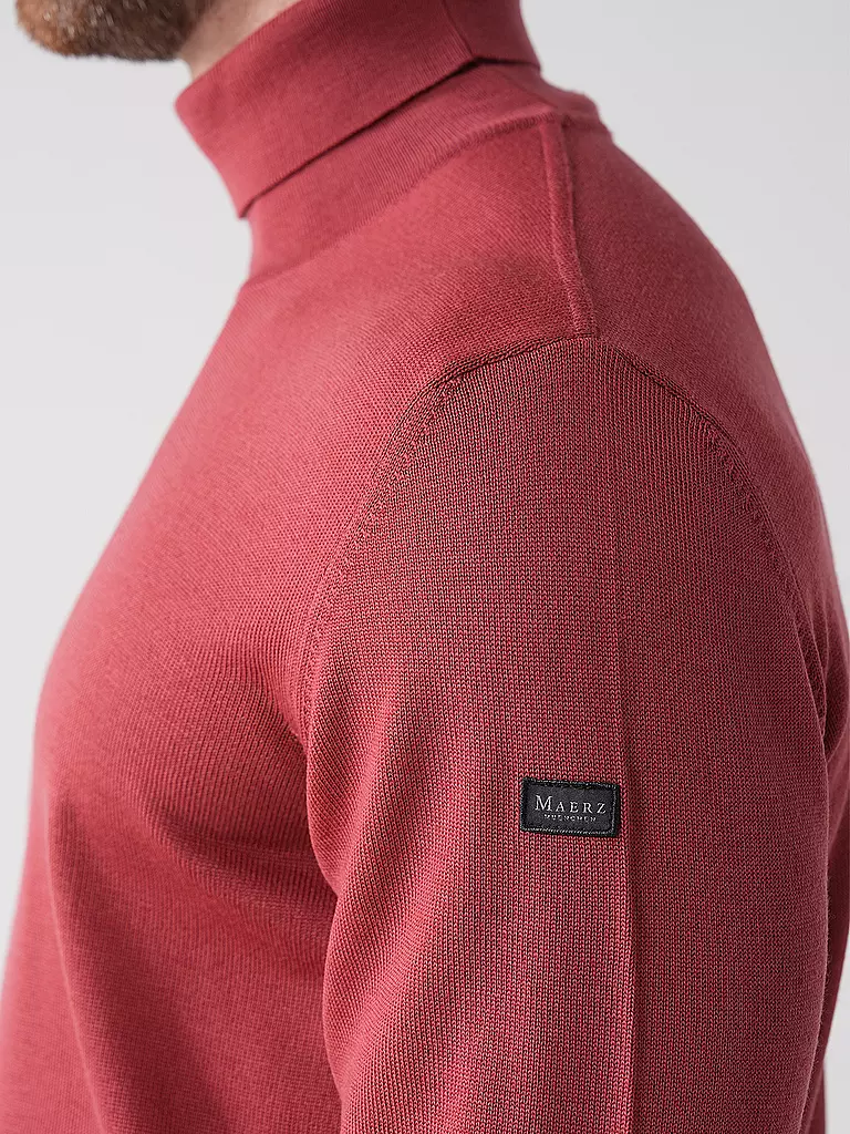 MAERZ Rollkragenpullover rot