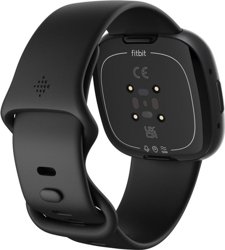 Fitbit Versa 4 - Smartwatch heren en dames - Zwart