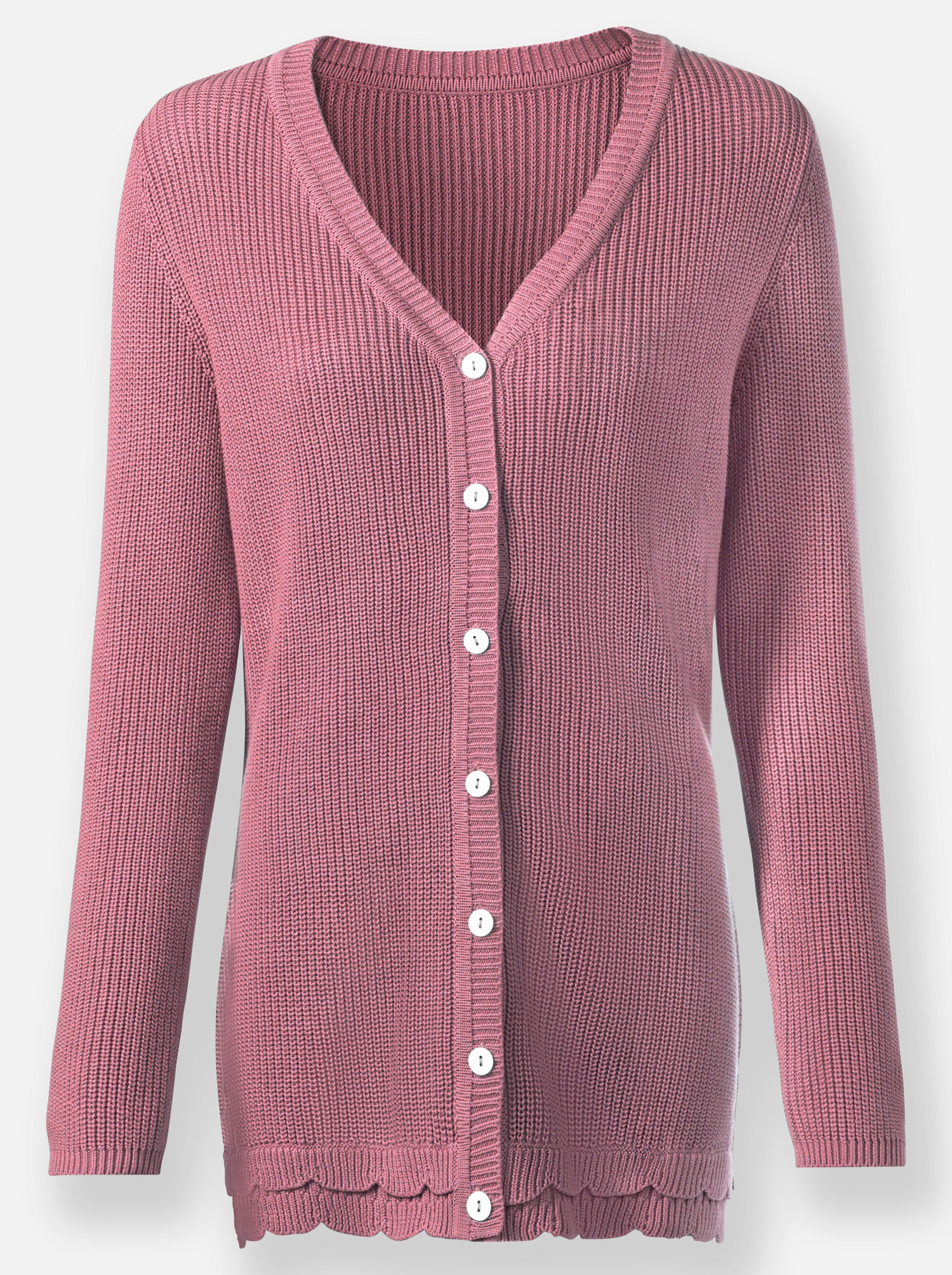 Strickjacke in altrosa