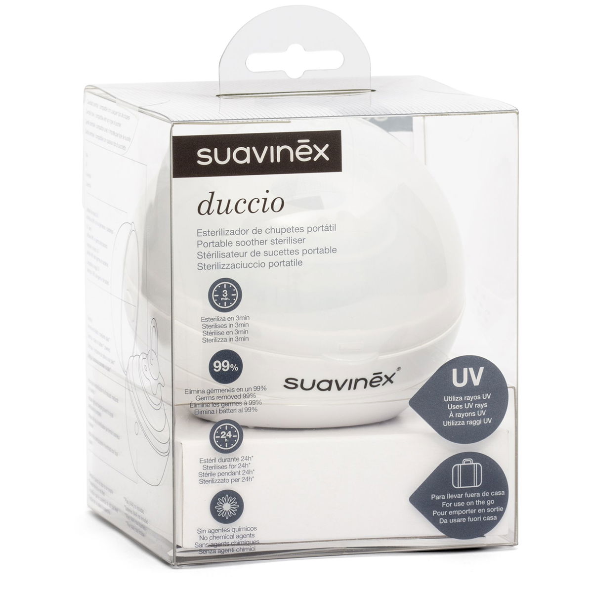 SuavinexSuavinex   Schnullersterilisator für unterwegs Duccio weiss