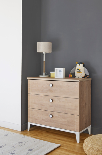 Chambre DUO Lit 70x140 Commode Marcel - GALIPETTE