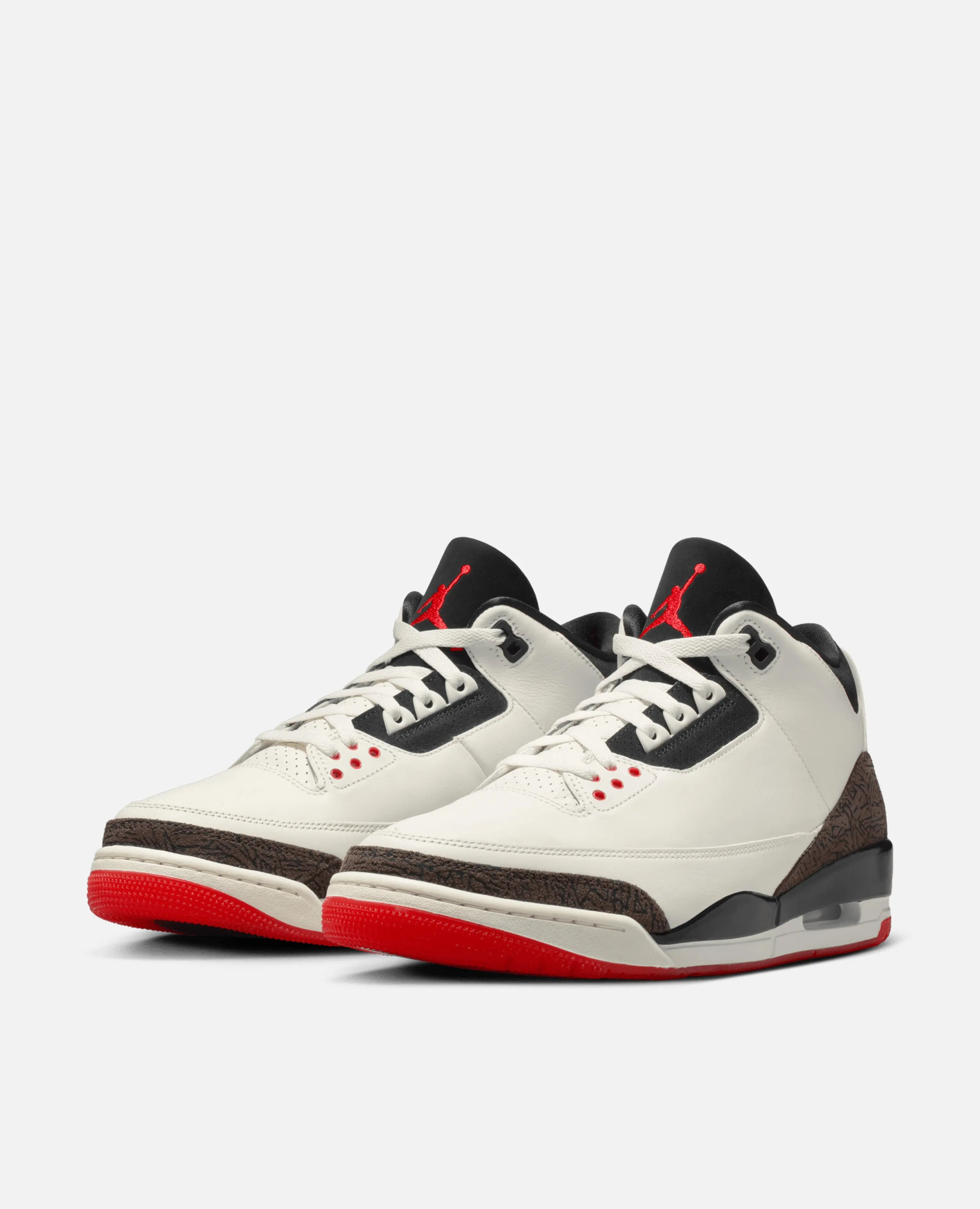 Air Jordan 3 Retro OG Nike (Sail/Black-Universal Red-Pale Ivory-Palomino)