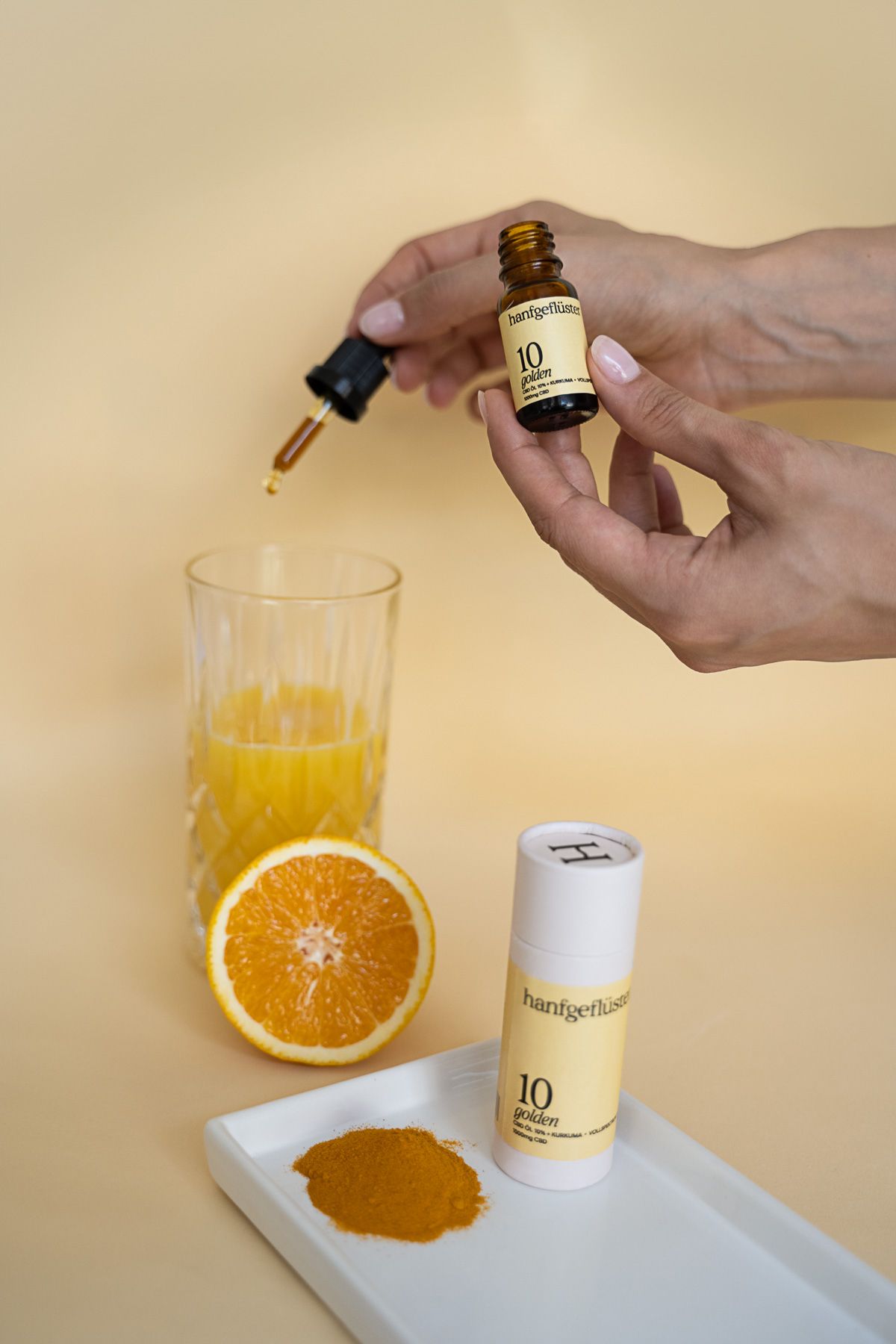 HANFGEFLÜSTER Goldenes CBD Öl 10%
