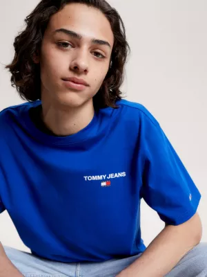 Camiseta clássica com logo nas costas