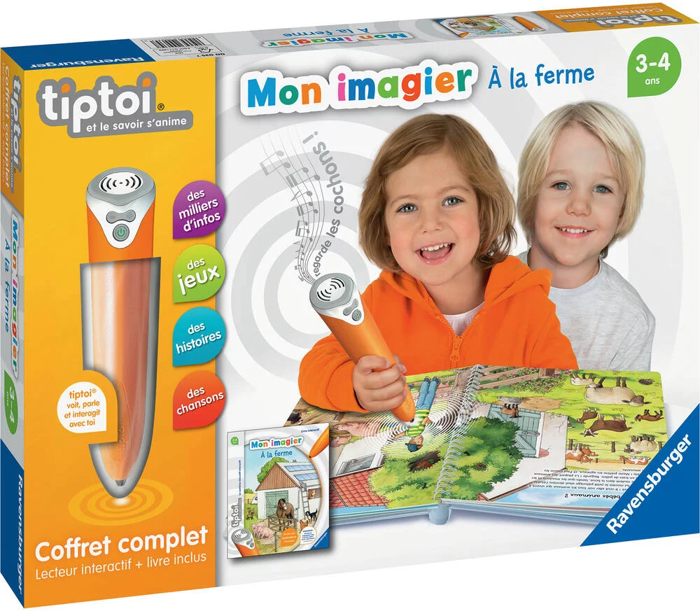 COFFRET COMPLET TIPTOI® LECTEUR INTERACTIF ET LIVRE IMAGIER A LA FERME