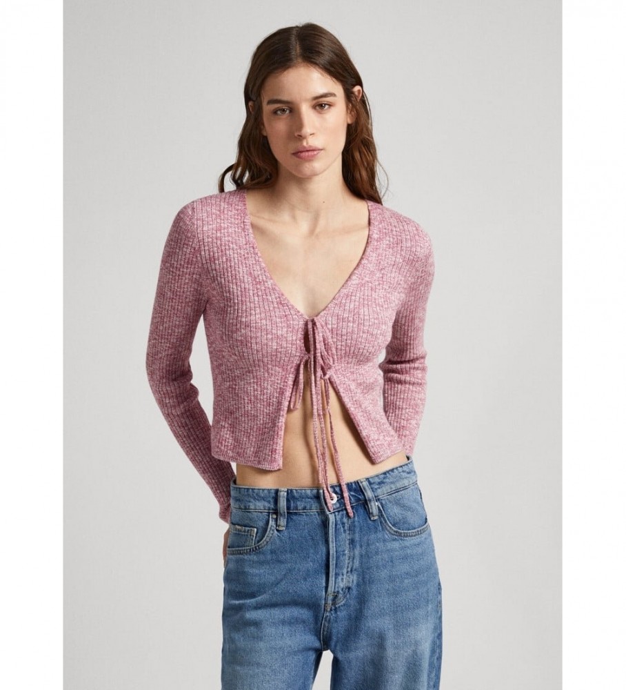 Cardigã Danica bordô da Pepe Jeans