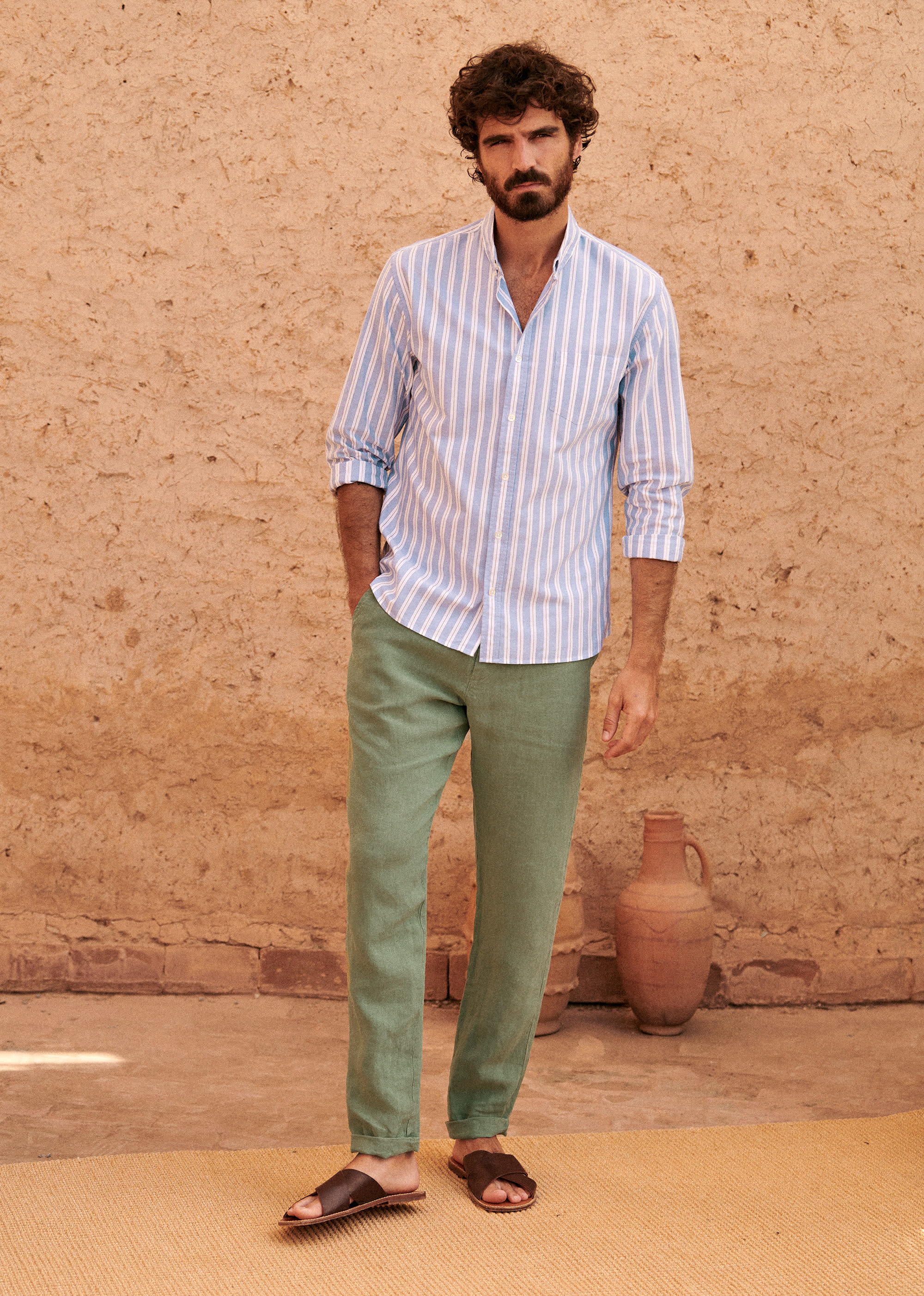 Pantalon Danny Lin - Vert - POUR LUI 5906596