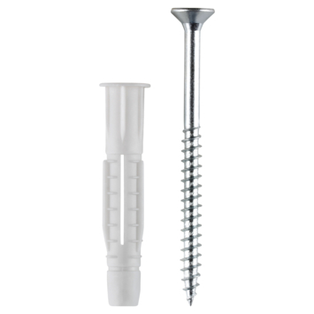 GAMMA kraagplug 10x60mm + uni 6x80mm 5ST