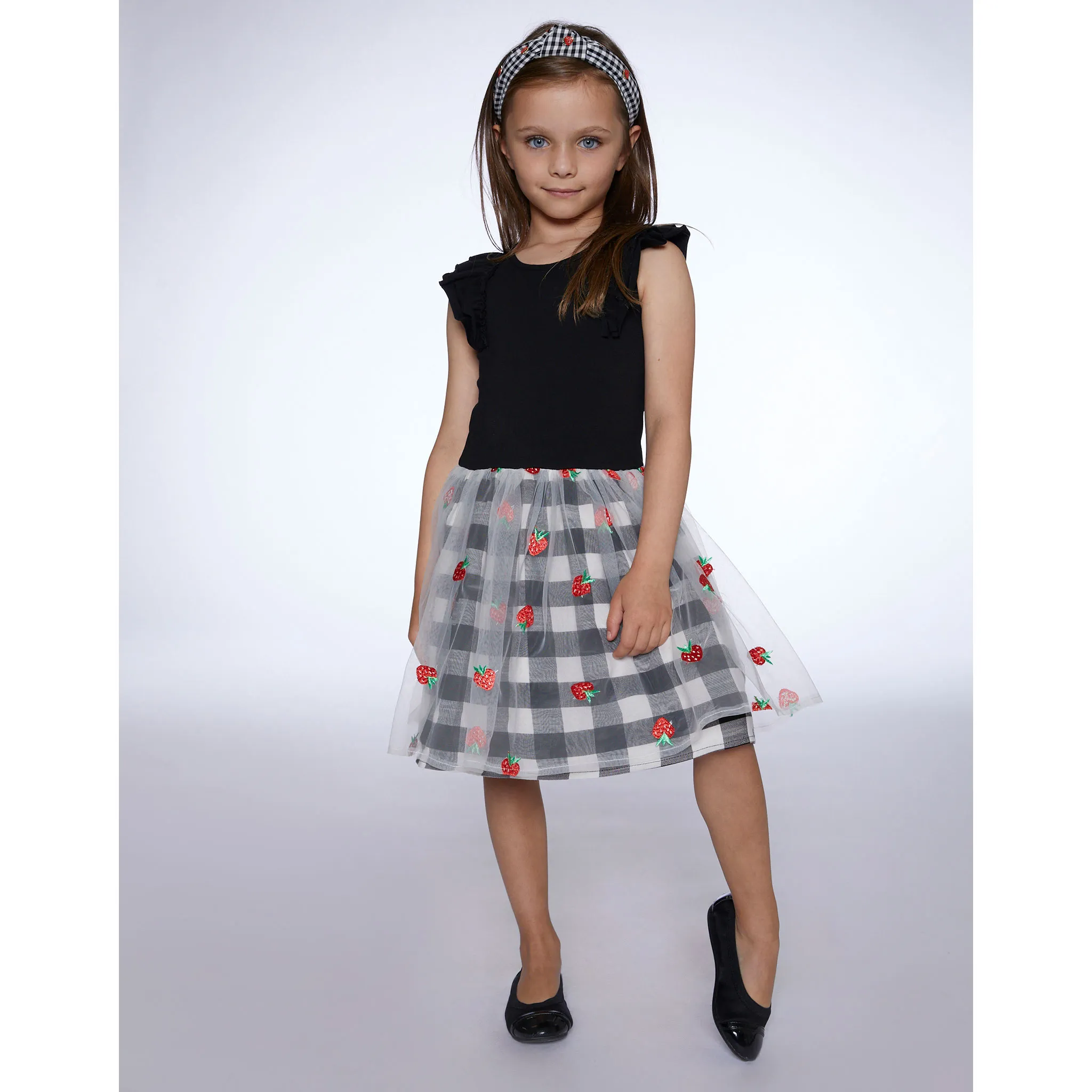 Deux par Deux Robe Fraise 7-10ans