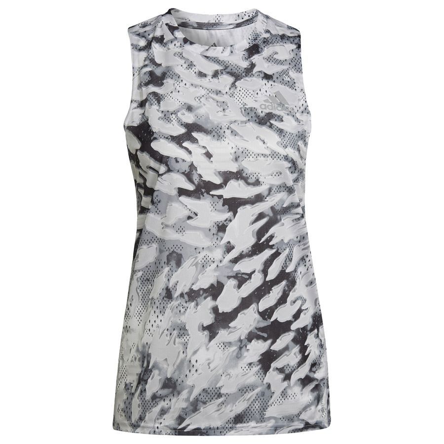 adidas Débardeur Fast Graphic - Gris/Blanc Femme