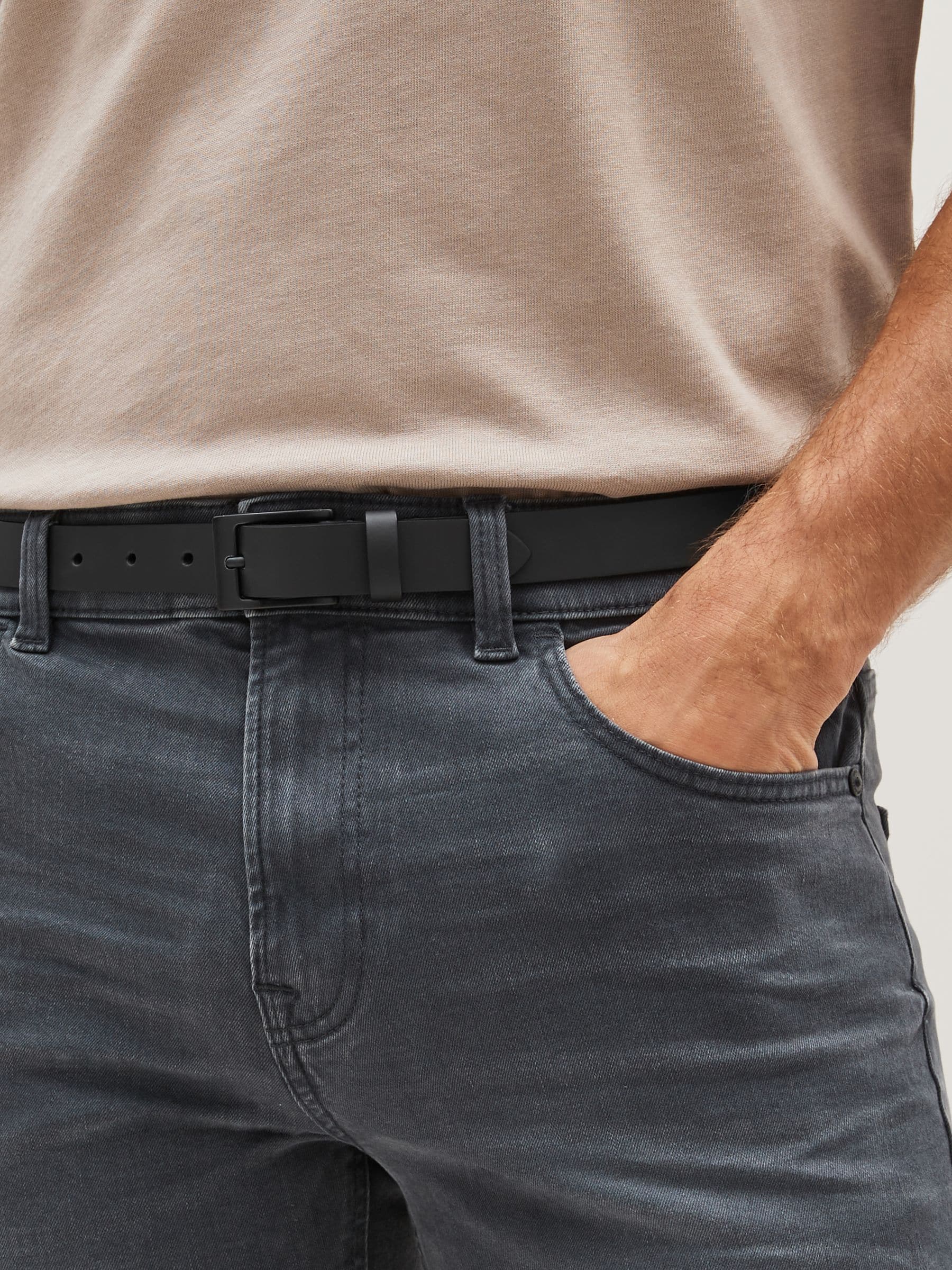 Zwart - Skinny riem