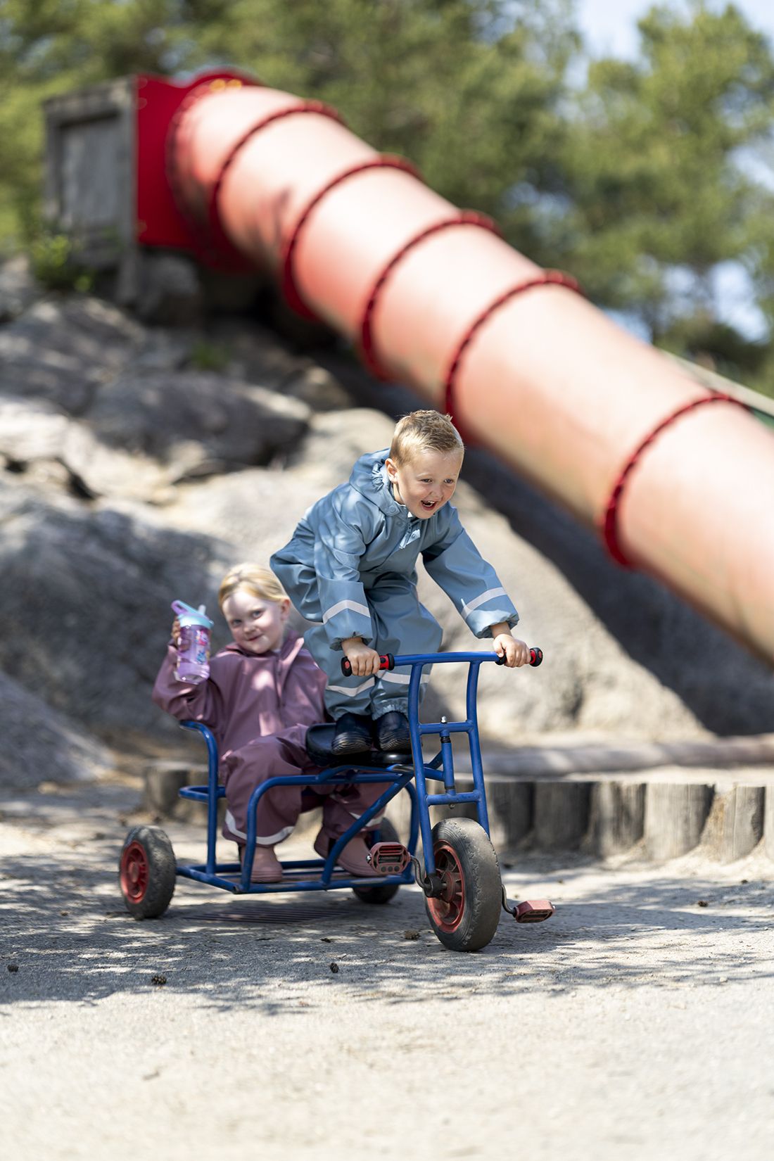Regndress med fôr Yre