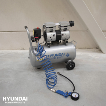 Hyundai stille compressor 30L 8 bar