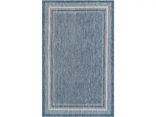 Tapis d'Extérieur - 305x215 - Bleu - Tulum Border