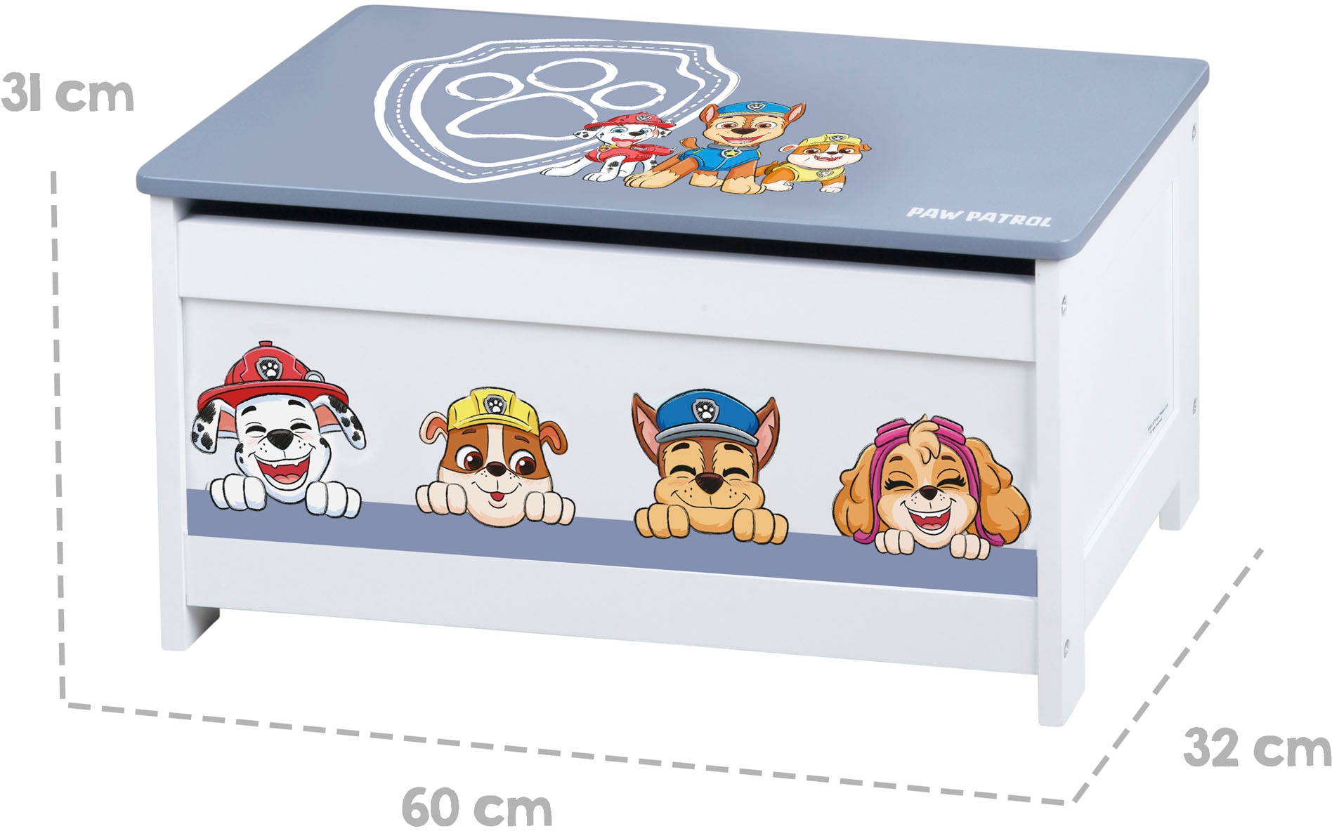 roba® Truhe »PAW Patrol« mit Deckelbremse