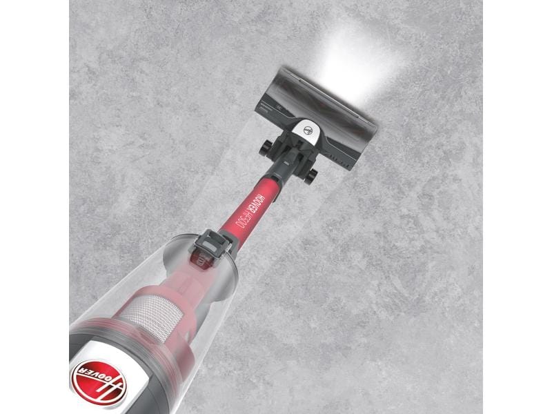 Hoover Akku-Hand- und Stielsauger HF522STH 011 Grau/Rot Kompakter Besenstaubsauger ohne Kabel