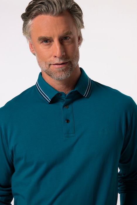 Boston Park Poloshirt, Langarm, Druckknöpfe, bis 52/54 / 84/86