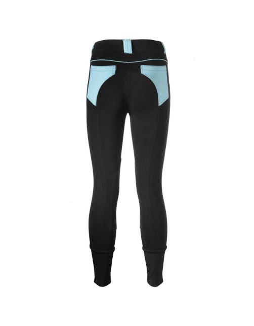 P3-Wear Rijbroek Dames Zwart&Aqua - Ruiterkleding