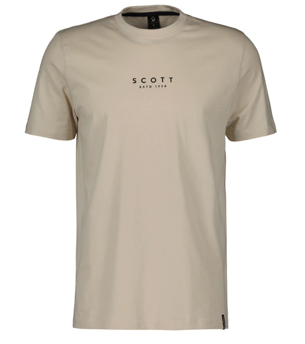 SCOTT Typo T-shirt, Støvet Hvid