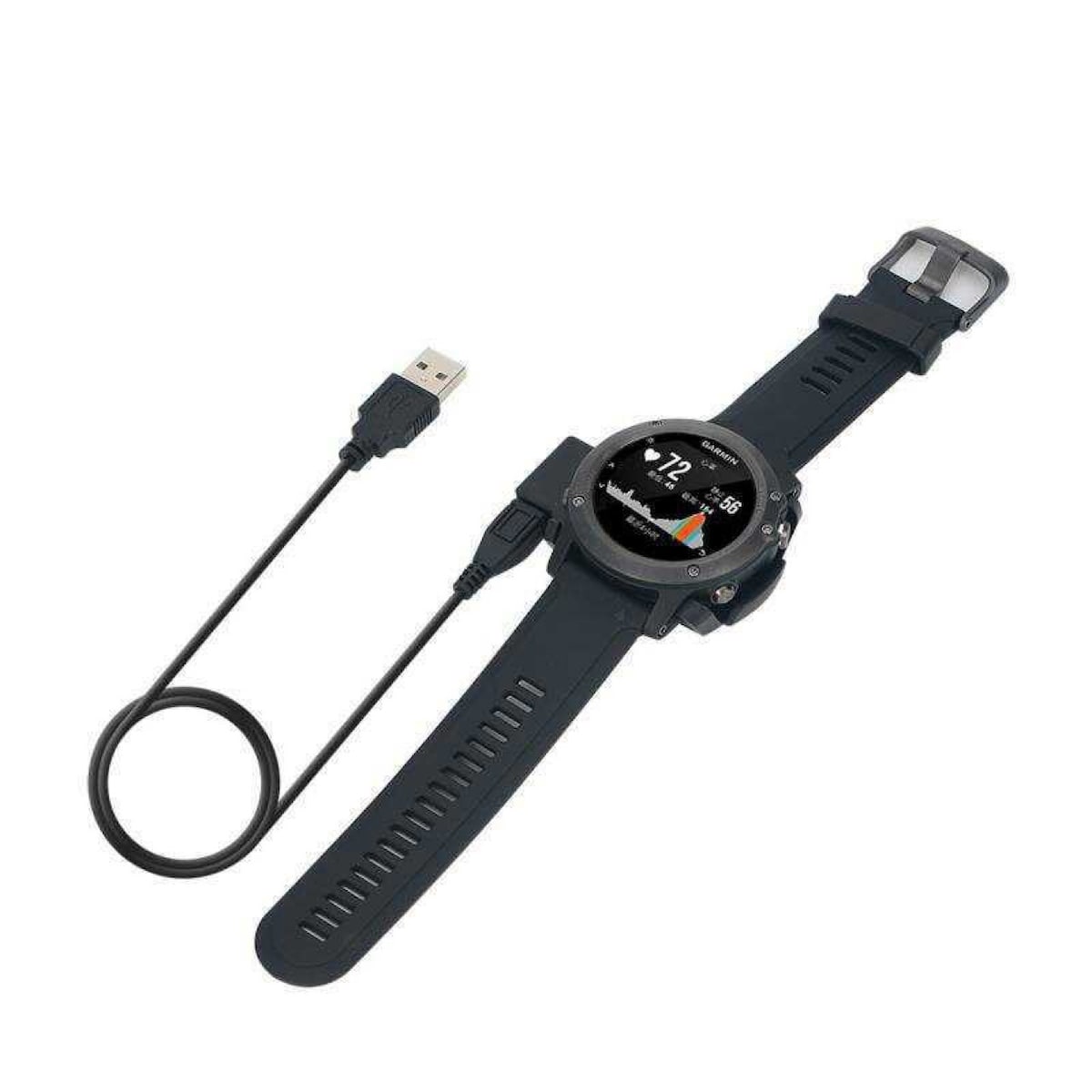 Lader for Garmin Fenix 3 / Fenix 3 HR-klokke Sort