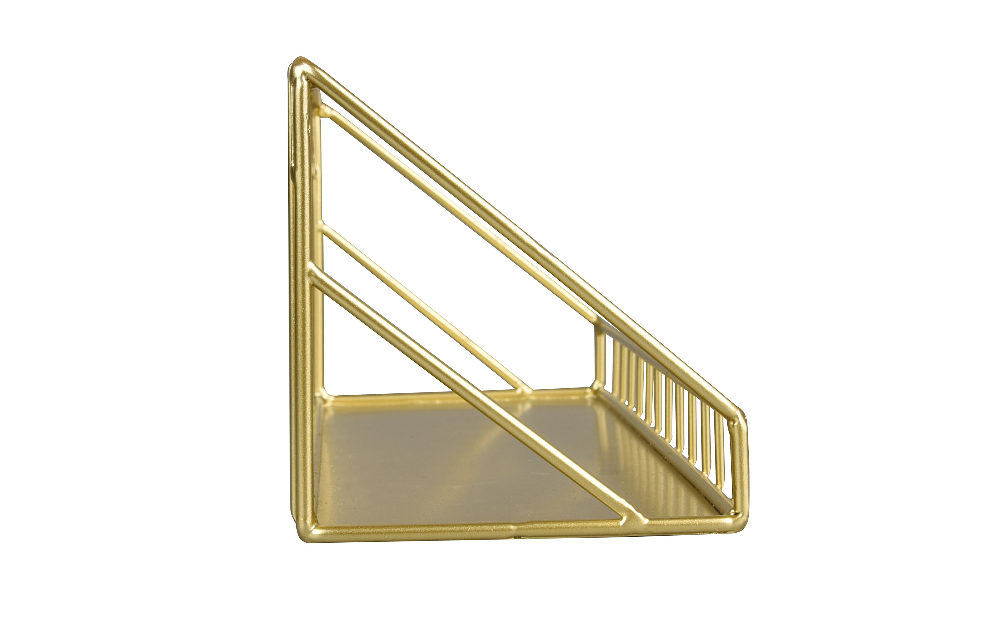 Wandregal Fiona in Goldfarbig, 45 x 12 cm