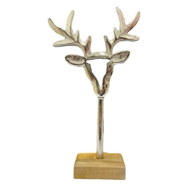 Standdeko - Hirschkopf - ca. 12 x 5 x 23,5 cm