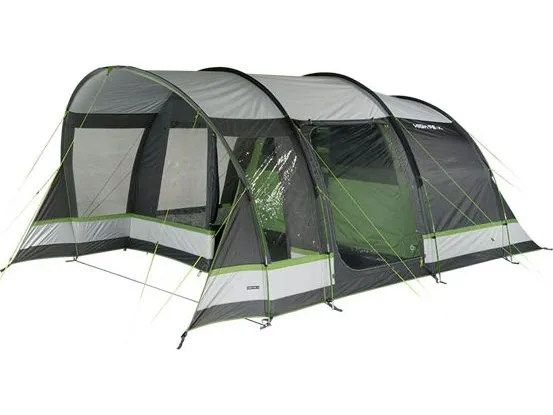 High Peak Garda 5.0, Camping, Tunneltelt, 5 person(er), Grøn, Lys grå