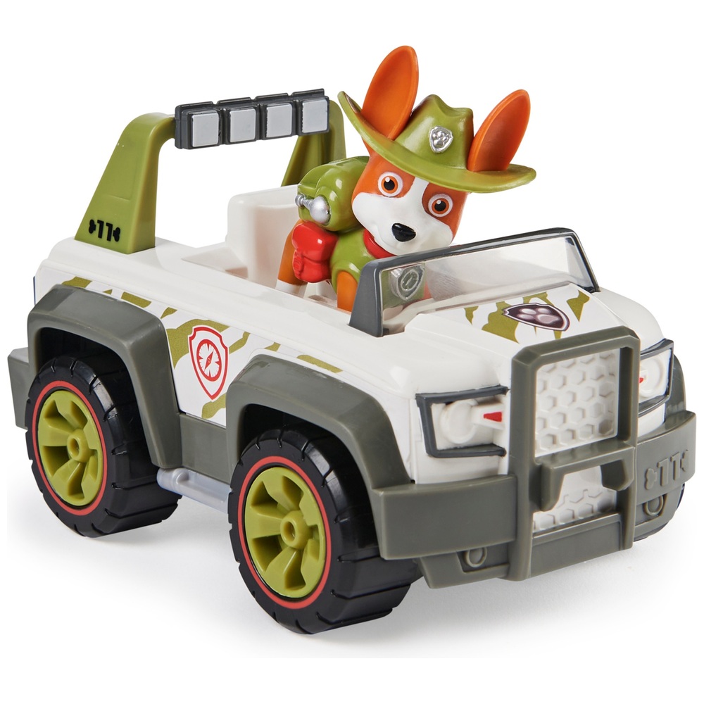 PAW Patrol Trackers Dschungel-Cruiser-Fahrzeug mit Sammelfigur