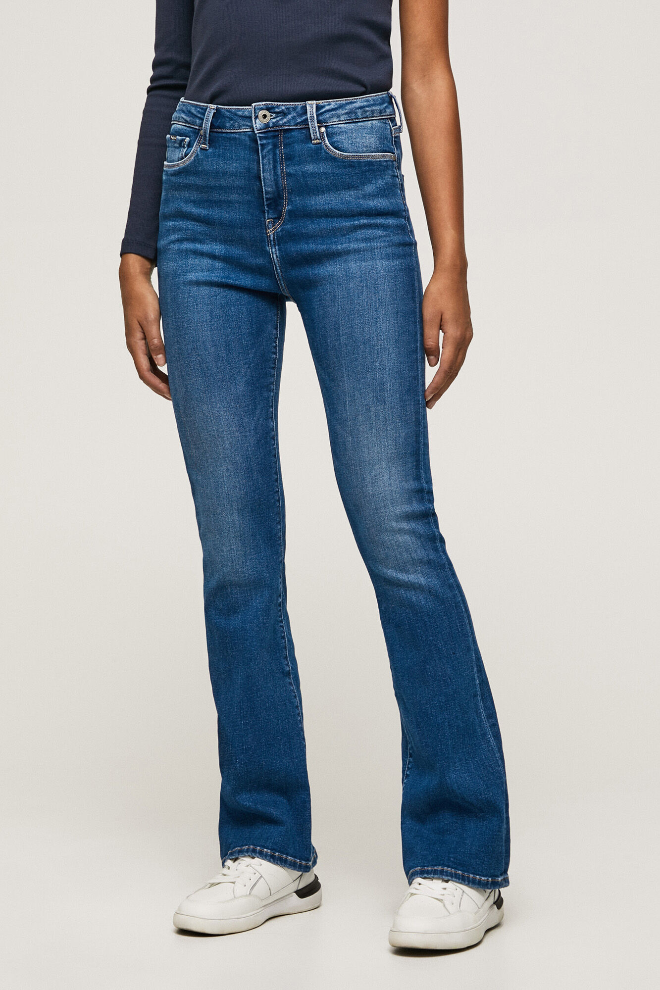 Calça jeans Dion Flare Fit de cintura alta