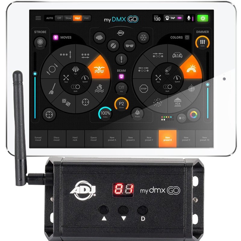 ADJ myDMX Go app beheerplatform voor DMX-verlichting