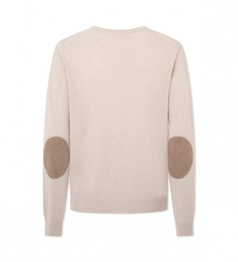 Suéter Hackett Merino Cash Mix bege