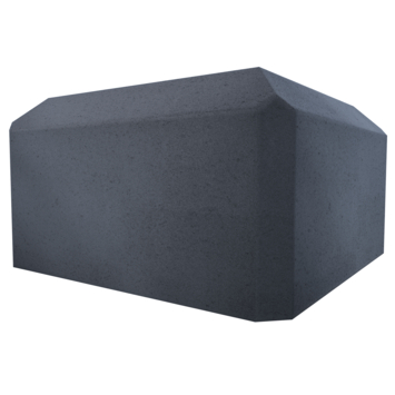 Betonpoer antraciet 18 x 18 x 10 cm