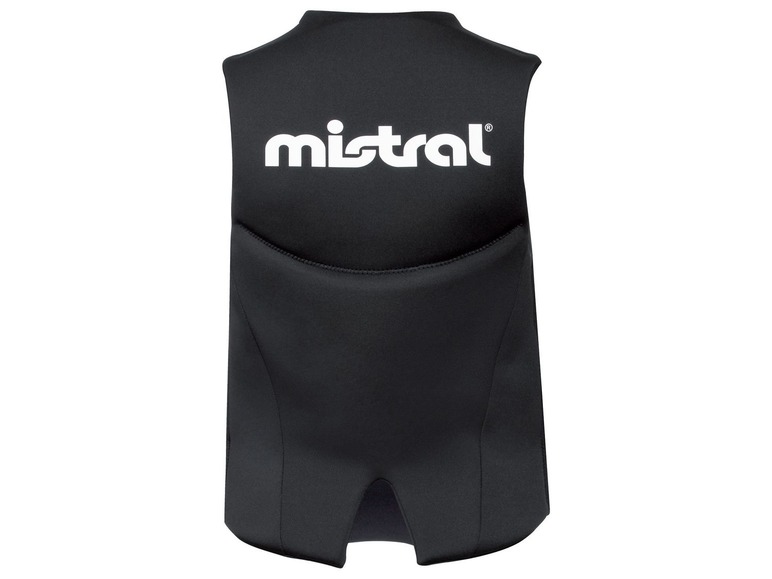 mistral zwemvest, met rits aan de voorzijde, gesegmenteerd schuim, ribbenvulling