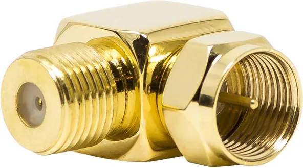 Audioquest adaptateur d'antenne coudé 90° mâle / femelle Adaptateurs vidéo