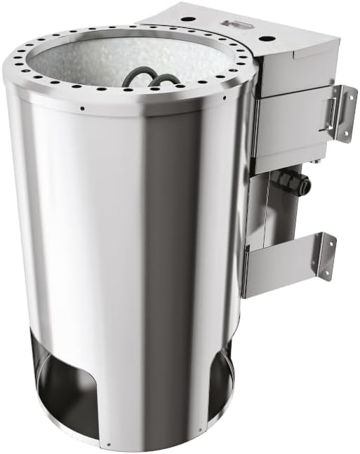 Karibu elektrisch Saunaofen 3,6 KW Bio Easy Plug&Play für externe Steuerung, ohne Saunasteine, ohne Steuerung