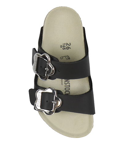 Birkenstock Sandalen - Arizona Kids Flower Schnalle - Schwarz