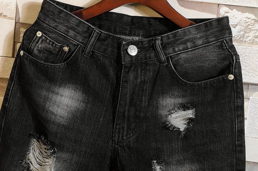 Sparrow Farm - Gewassen, verweerde denim shorts