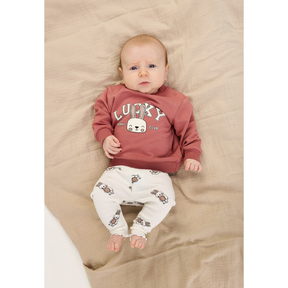 Køb THE NEW Siblings Cloud Dancer AOP TNSBPippa Rib Leggings