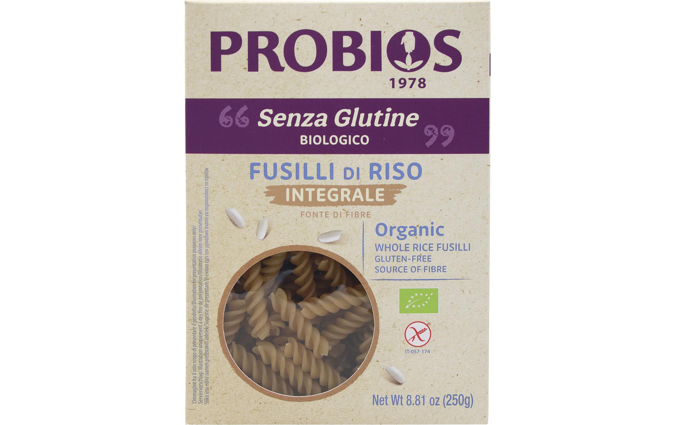 Teigwaren Bio Fusilli Reis-Vollkorn 250 gFusilli Reis-Vollkorn