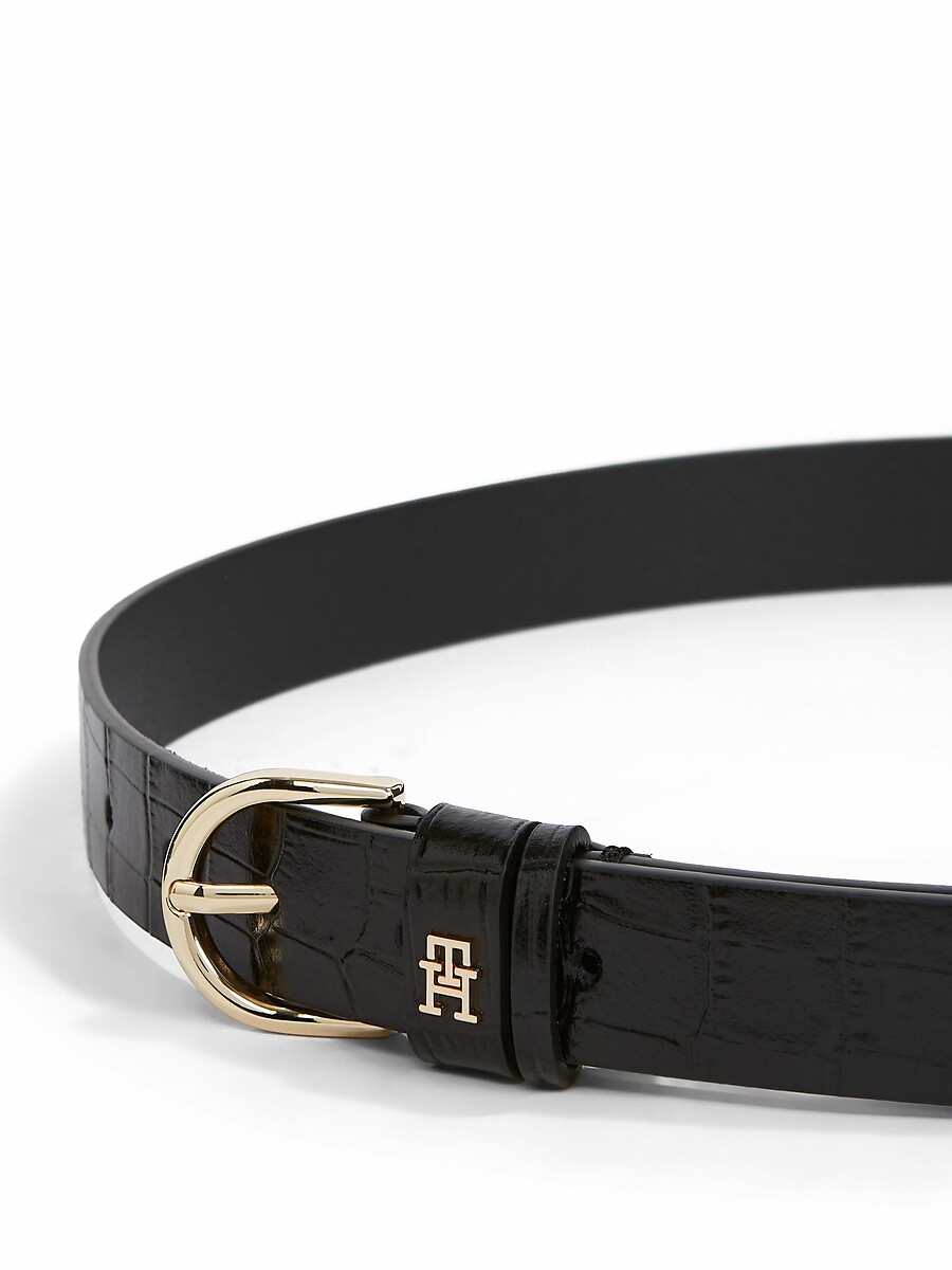 TOMMY HILFIGER<br>Cinto de couro de crocodilo 2,5 cm Effortless