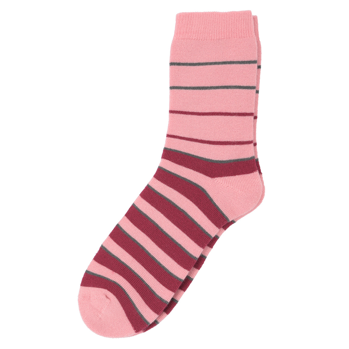 Topolino 3 Paar Mädchen Frotteesocken im Muster-Mix dunkelgrau / rosa / rot