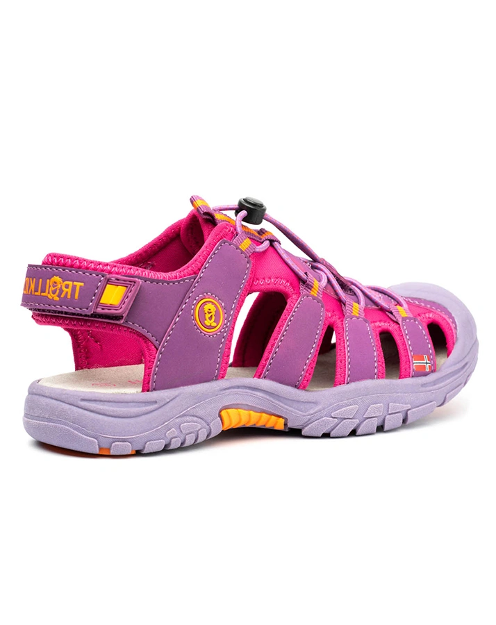 Trekking-SandaKids KVALVIKA in dark rose/orange