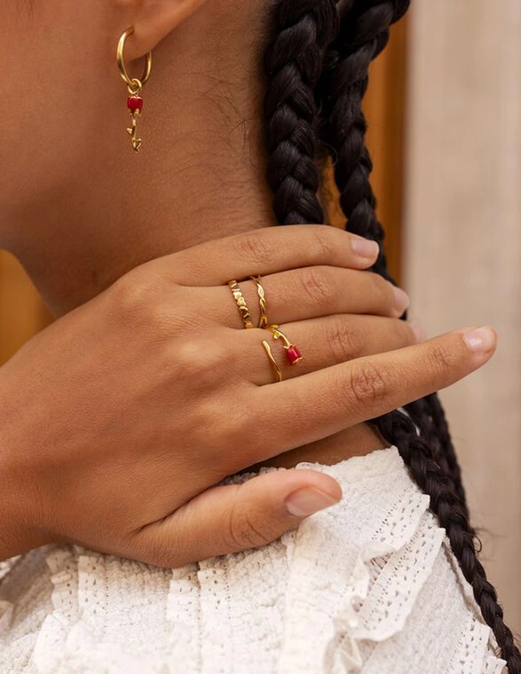 My Jewellery Vintage ring met hartjes MJ11244