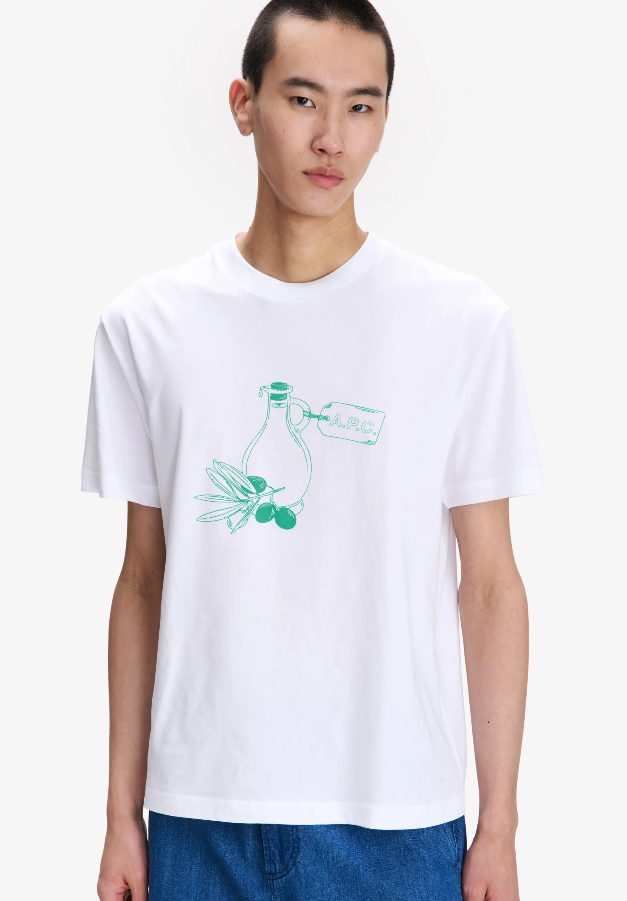 T-Shirt Huile D’olive - Blanc