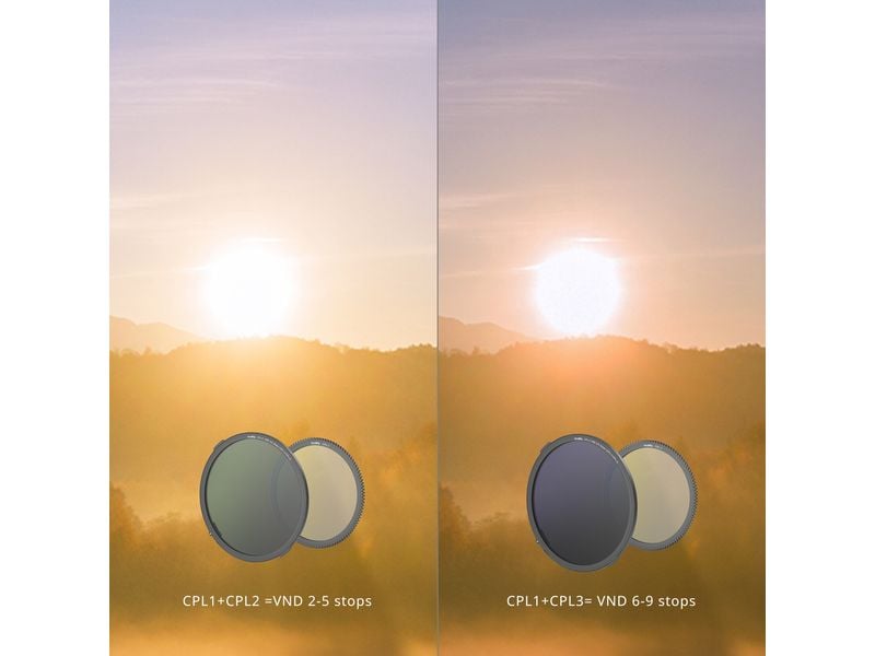 Smallrig VND Filter Kit Filter mit dualer CPL VND-Filterfunktion
