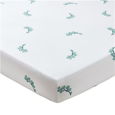 Linge de lit en gaze de coton à fleurs - BECQUET CRÉATION