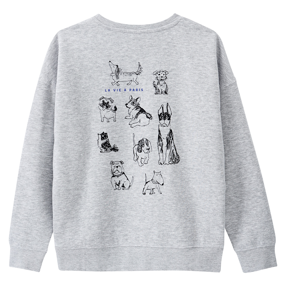 Yigga Jungen Sweatshirt mit Rückenprint hellgrau