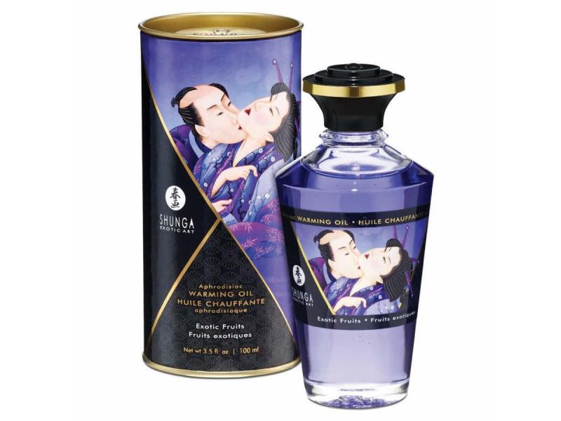 Shunga Massageöl Aphrodisiac Exotic Fruits 100 ml Öl für erotische und sinnliche Massagen