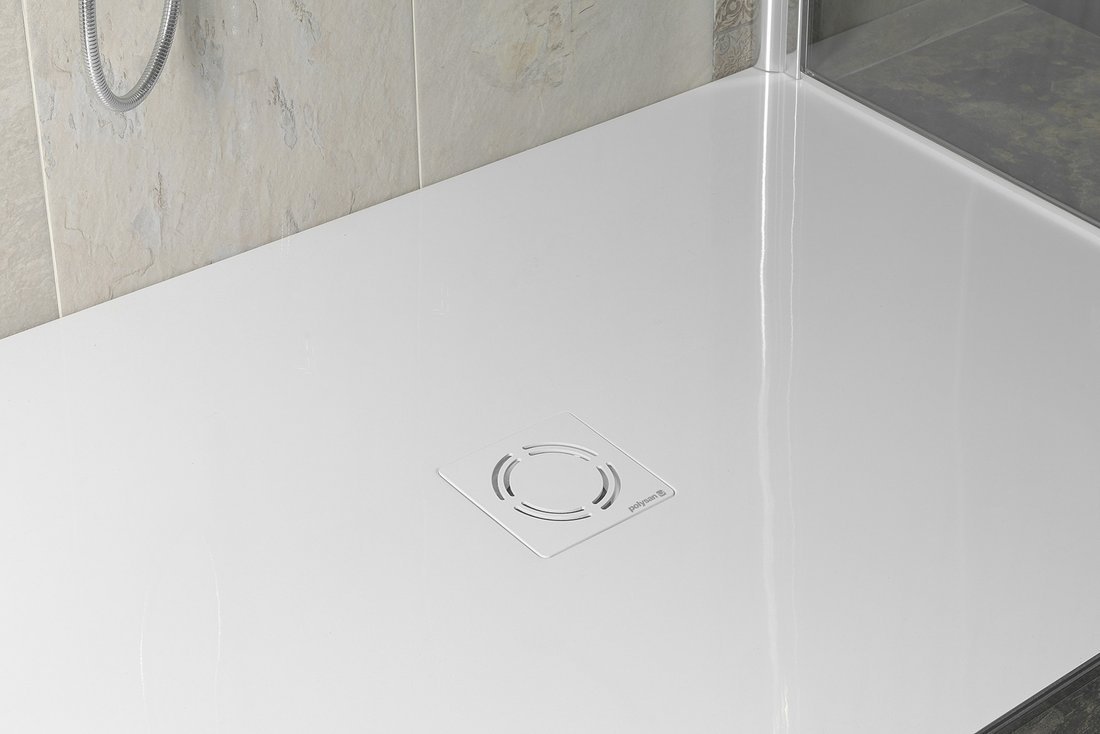 Polysan Flexia Geberit douchebakafvoer 90mm wit